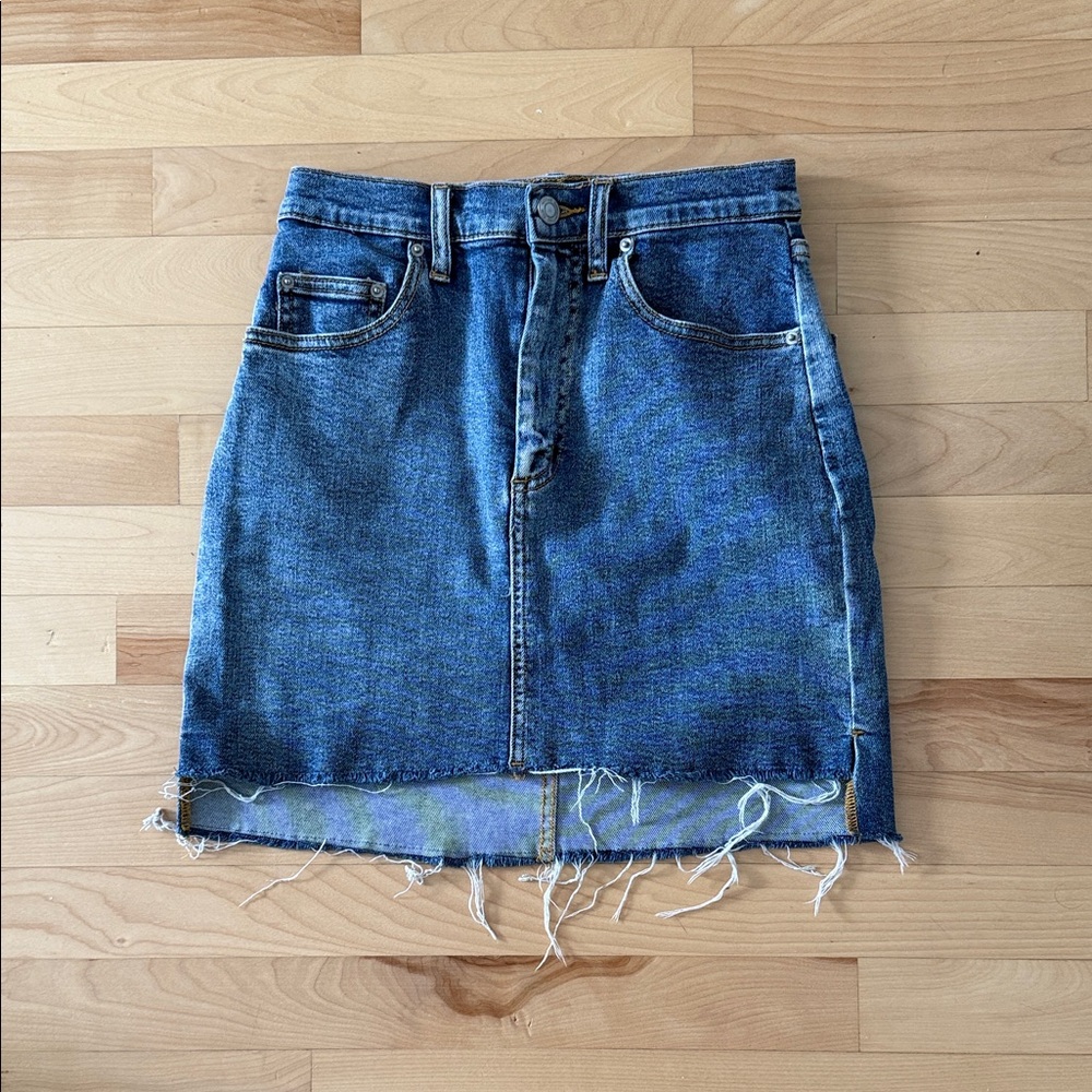 Wilfred Blue Stretch Denim Skirt